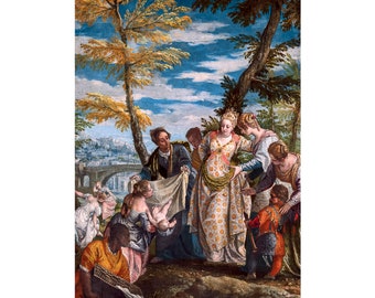 Paolo Veronese, The Finding of Moses, 1575 | Art Print | Canvas Print | Fine Art Poster | Art Reproduction | Archival Giclee | Gift Wrapped