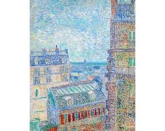 Van Gogh, View of Paris from Vincent's Room in the Rue Lepic, 1887 | Art Print | Canvas Print | Fine Art Poster | Art Reproduction