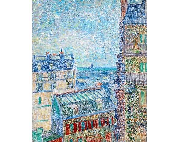 Van Gogh, View of Paris from Vincent's Room in the Rue Lepic, 1887 | Art Print | Canvas Print | Fine Art Poster | Art Reproduction