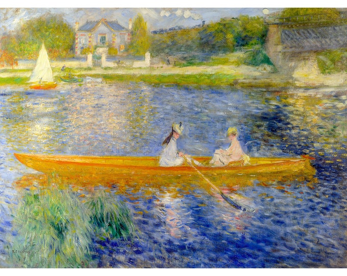 Renoir, The Skiff, 1875 | Art Print | Canvas Print | Fine Art Poster | Art Reproduction | Archival Giclee | Gift Wrapped