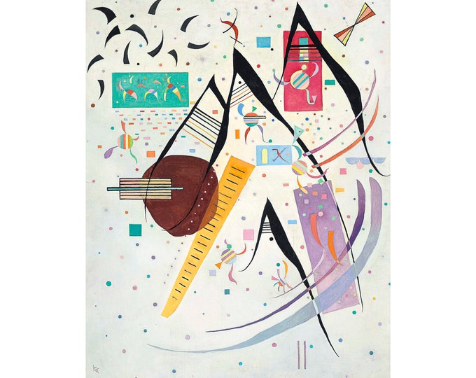 Wassily Kandinsky, Pointes noires, 1937 | Art Print | Canvas Print | Fine Art Poster | Art Reproduction | Archival Giclee | Gift Wrapped