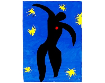 Henri Matisse, Icarus, 1946 | Art Print | Canvas Print | Fine Art Poster | Art Reproduction | Archival Giclee | Gift Wrapped