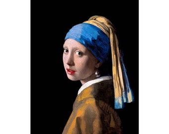 Vermeer, Girl with a Pearl Earring, 1665 | Art Print | Canvas Print | Fine Art Poster | Art Reproduction | Archival Giclee | Gift Wrapped