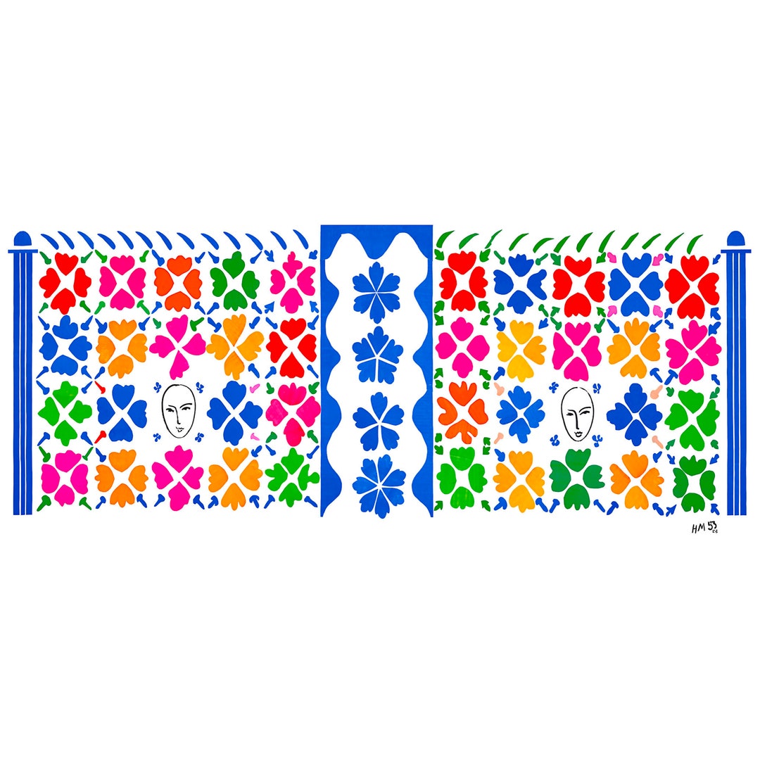 アンリマティス【Large Decoration with Masks】 Large Decoration with Masks