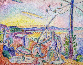 Henri Matisse, Luxury, tranquility and pleasure, Luxe, Calme et Volupte, 1904. | Art Print | Canvas Print | Art Reproduction | Giclee | Gift