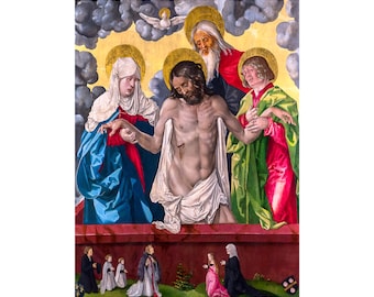 Hans Baldung Grien, The Trinity and Mystic Pietà, 1512 | Art Print | Canvas Print | Fine Art Poster | Art Reproduction | Archival Giclee