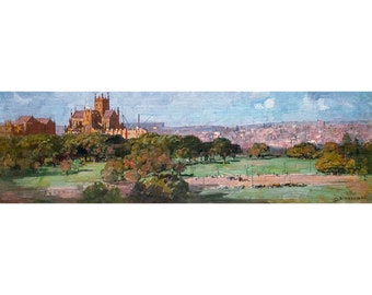 Arthur Streeton, St Mary's, Darlinghurst and North Head, 1921 | Art Print | Canvas Print | Fine Art Poster | Art Reproduction | Archival
