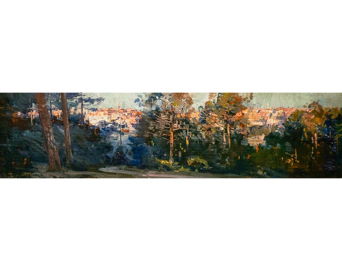 Arthur Streeton, Red Roofs of Mosman, 1907 | Art Print | Canvas Print | Fine Art Poster | Art Reproduction | Archival Giclee | Gift Wrapped
