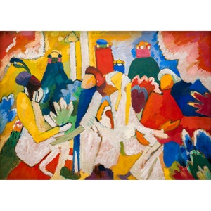 Wassily Kandinsky, Oriental, 1909 | Art Print | Canvas Print | Fine Art Poster | Art Reproduction | Archival Giclee | Gift Wrapped