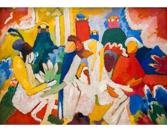 Wassily Kandinsky, Oriental, 1909 | Art Print | Canvas Print | Fine Art Poster | Art Reproduction | Archival Giclee | Gift Wrapped