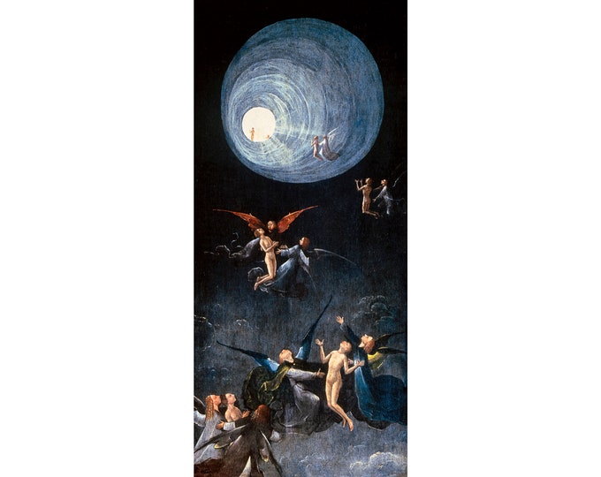 Hieronymus Bosch, Ascent of the Blessed, 1490 | Art Print | Canvas Print | Fine Art Poster | Art Reproduction | Archival Giclee | Gift Wrap