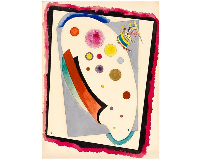 Wassily Kandinsky, Ovale animé, 1935 | Art Print | Canvas Print | Fine Art Poster | Art Reproduction | Archival Giclee | Gift Wrapped
