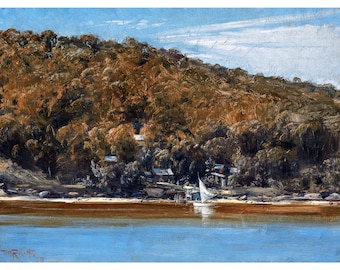 Tom Roberts, The Camp, Sirius Cove, 1899 | Art Print | Canvas Print | Fine Art Poster | Art Reproduction | Archival Giclee | Gift Wrapped