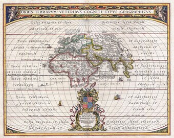 Geographicus, Jansson Map of the Ancient World, 1650 | Art Print | Canvas Print | Fine Art Poster | Art Reproduction | Archival Giclee