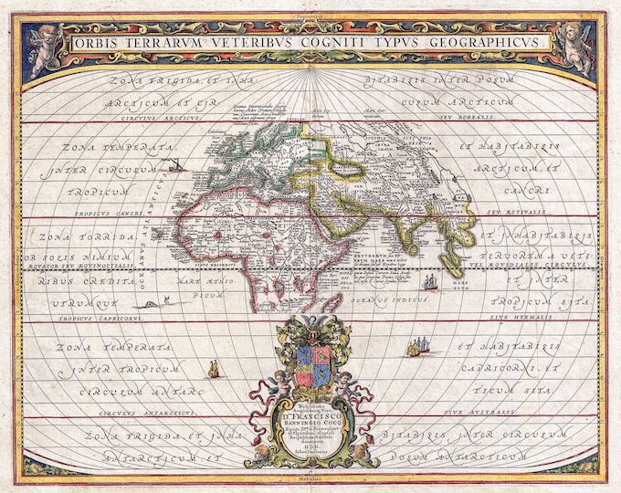 Geographicus, Jansson Map of the Ancient World, 1650 | Art Print | Canvas Print | Fine Art Poster | Art Reproduction | Archival Giclee