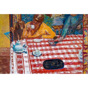 Pierre Bonnard, Coffee with Dog, 1915 | Art Print | Canvas Print | Fine Art Poster | Art Reproduction | Archival Giclee | Gift Wrapped