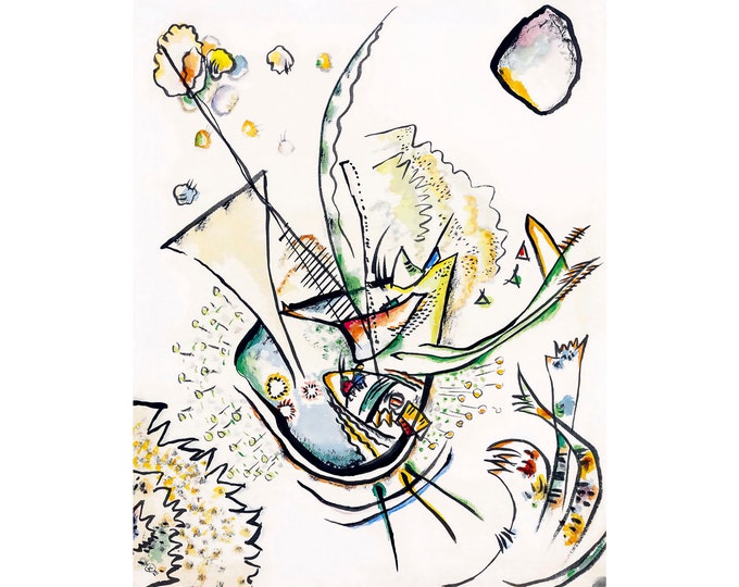 Wassily Kandinsky, Ohne titel, 1918 | Art Print | Canvas Print | Fine Art Poster | Art Reproduction | Archival Giclee | Gift Wrapped