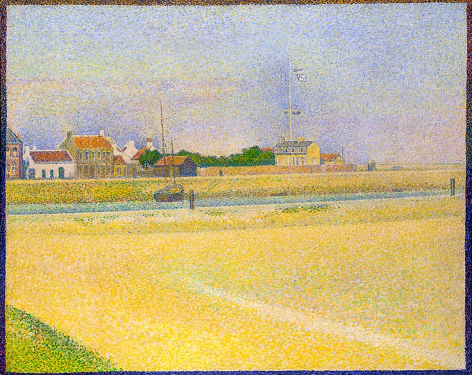 Georges Seurat, The Channel of Gravelines, Grand Fort-Philippe, 1890 | Art Print | Canvas Print | Fine Art Poster | Art Reproduction