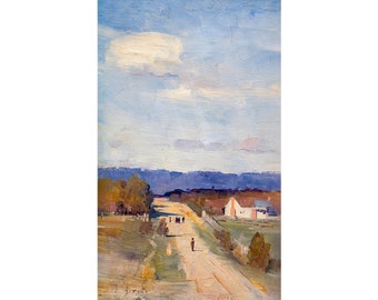 Arthur Streeton, A Road To The Ranges, 1889 | Art Print | Canvas Print | Fine Art Poster | Art Reproduction | Archival Giclee | Gift Wrapped