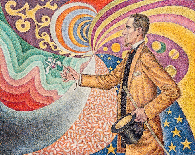 Paul Signac, Opus 217, Portrait of M. Félix Fénéon, 1890 | Art Print | Canvas Print | Fine Art Poster | Art Reproduction | Archival Giclee