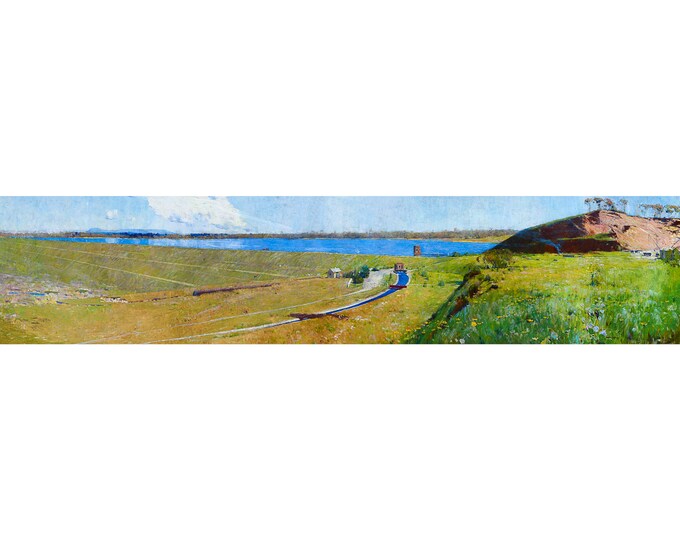 Arthur Streeton, Prospect Reservoir, 1895 | Art Print | Canvas Print | Fine Art Poster | Art Reproduction | Archival Giclee | Gift Wrapped