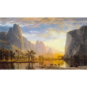 Albert Bierstadt, Valley of the Yosemite, 1864 | Art Print | Canvas Print | Fine Art Poster | Art Reproduction | Archival Giclee | Gift Wrap