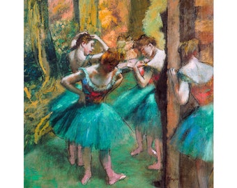 Edgar Degas, Dancers, Pink and Green, 1890 | Art Print | Canvas Print | Fine Art Poster | Art Reproduction | Archival Giclee | Gift Wrapped