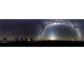 Milky Way Panorama of the Southern Sky, ESO | Art Print | Canvas Print | Fine Art Poster | Art Reproduction | Archival Giclee | Gift Wrapped