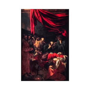 Caravaggio, Death of the Virgin, 1606 | Art Print | Canvas Print | Fine Art Poster | Art Reproduction | Archival Giclee | Gift Wrapped
