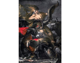 Salvator Rosa, Allegory of Fortune, 1658 | Art Print | Canvas Print | Fine Art Poster | Art Reproduction | Archival Giclee | Gift Wrapped