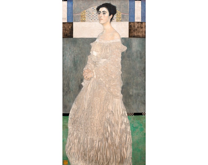 Gustav Klimt, Portrait of Margaret Stonborough-Wittgenstein, 1905 | Art Print | Canvas Print | Fine Art Poster | Art Reproduction | Giclee