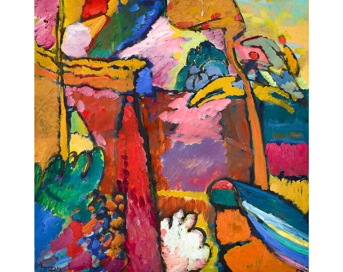 Vassily Kandinsky, Study for Improvisation V, 1910 | Art Print | Canvas Print | Fine Art Poster | Art Reproduction | Archival Giclee | Gift