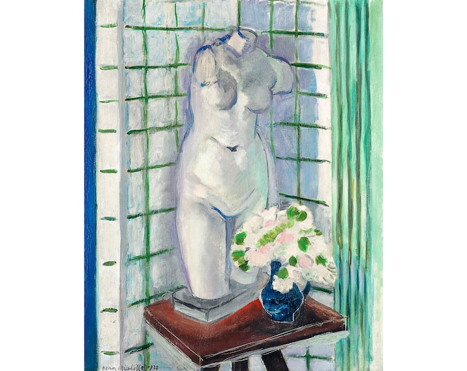 Matisse, Antique et oeillets, 1928 | Art Print | Canvas Print | Fine Art Poster | Art Reproduction | Archival Giclee | Gift Wrapped
