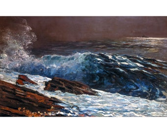 Winslow Homer, Sunlight on the Coast, 1890 | Art Print | Canvas Print | Fine Art Poster | Art Reproduction | Archival Giclee | Gift Wrapped