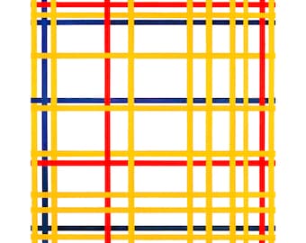 Piet Mondrian, New York City I, 1942 | Art Print | Canvas Print | Fine Art Poster | Art Reproduction | Archival Giclee | Gift Wrapped