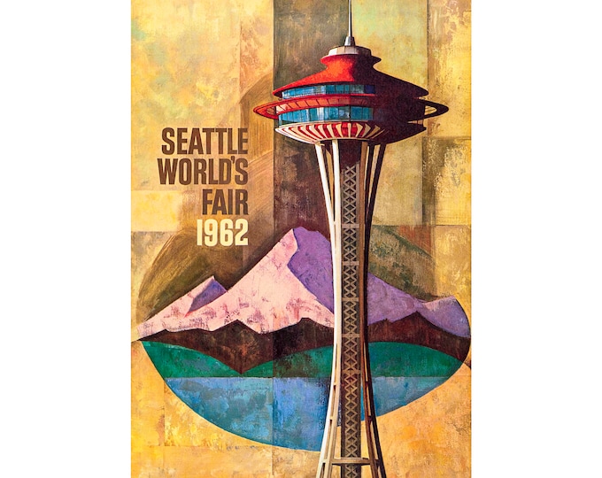 Seattle World's Fair 1962 Poster | Art Print | Canvas Print | Fine Art Poster | Art Reproduction | Archival Giclee | Gift Wrapped