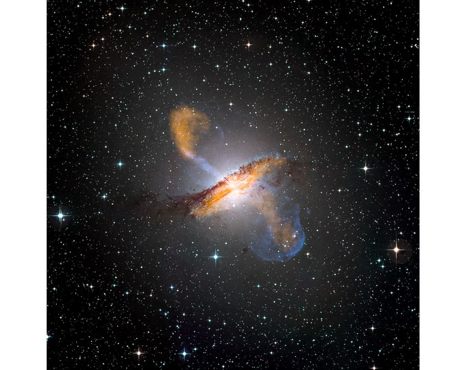Centaurus A Galaxy, NASA Space Art | Art Print | Canvas Print | Fine Art Poster | Art Reproduction | Archival Giclee | Gift Wrapped