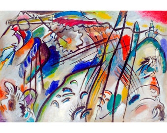 Wassily Kandinski, Improvisation 28, 1912 | Art Print | Canvas Print | Fine Art Poster | Art Reproduction | Archival Giclee | Gift Wrapped