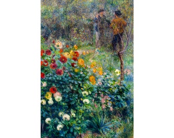Renoir, The Garden in the Rue Cortot, Montmartre, 1876 | Art Print | Canvas Print | Fine Art Poster | Art Reproduction | Archival Giclee