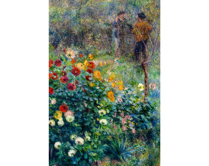 Renoir, The Garden in the Rue Cortot, Montmartre, 1876 | Art Print | Canvas Print | Fine Art Poster | Art Reproduction | Archival Giclee