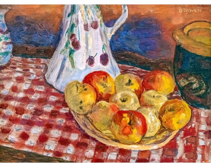Pierre Bonnard, Red and Yellow Apples, Les pommes rouges et jaunes, 1920 | Art Print | Canvas Print | Fine Art Poster | Art Reproduction