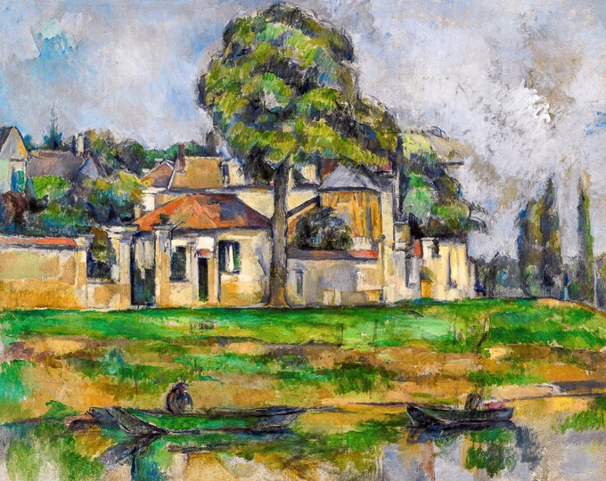 Paul Cézanne, Banks of the Marne, 1888 | Art Print | Canvas Print | Fine Art Poster | Art Reproduction | Archival Giclee | Gift Wrapped