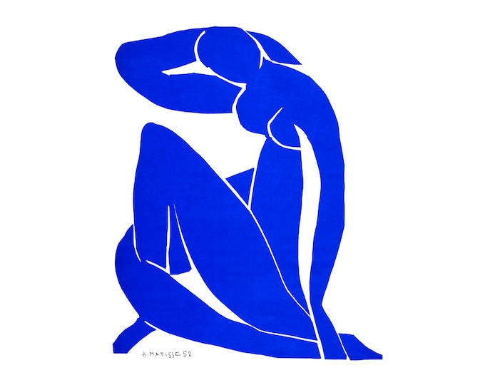 Henri Matisse, Blue Nude II, 1952 | Art Print | Canvas Print | Fine Art Poster | Art Reproduction | Archival Giclee | Gift Wrapped