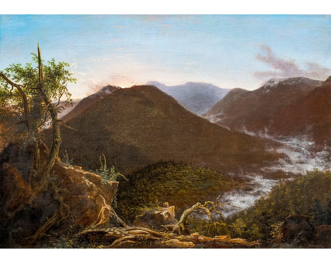 Thomas Cole, Sunrise in the Catskills, 1826 | Art Print | Canvas Print | Fine Art Poster | Art Reproduction | Archival Giclee | Gift Wrapped