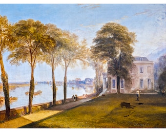 J. M. W. Turner, Mortlake Terrace, Early Summer Morning, 1826 | Art Print | Canvas Print | Fine Art Poster | Art Reproduction | Archival
