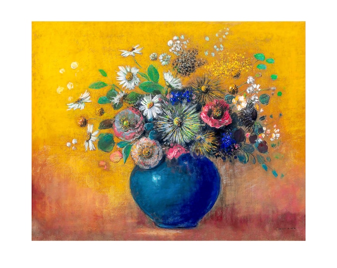 Odilon Redon, Bouquet de fleurs, Redon Art | Art Print | Canvas Print | Fine Art Poster | Art Reproduction | Archival Giclee | Gift Wrapped