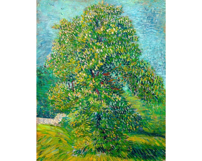 Van Gogh, Horse Chestnut Tree in Blossom, 1887 | Art Print | Canvas Print | Fine Art Poster | Art Reproduction | Archival Giclee | Gift Wrap