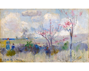 Charles Conder, Herrick's Blossoms, 1890 | Art Print | Canvas Print | Fine Art Poster | Art Reproduction | Archival Giclee | Gift Wrapped