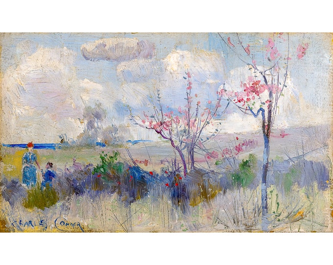 Charles Conder, Herrick's Blossoms, 1890 | Art Print | Canvas Print | Fine Art Poster | Art Reproduction | Archival Giclee | Gift Wrapped