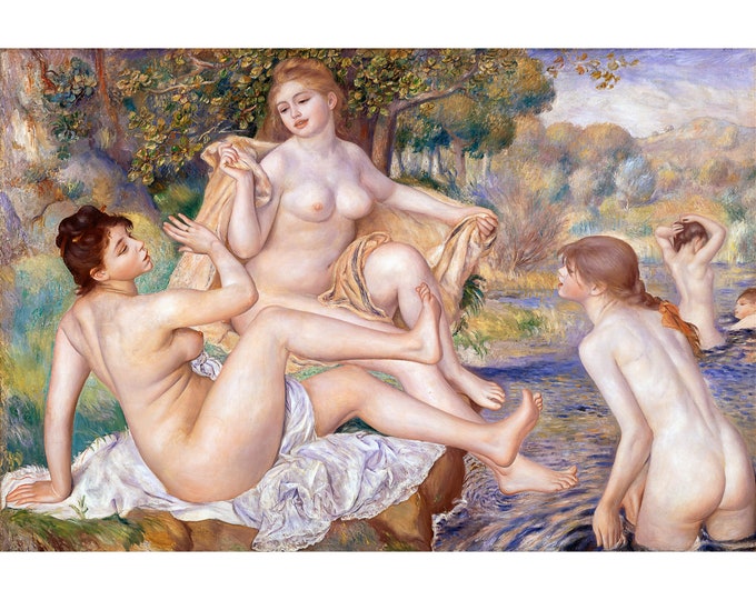 Renoir, The Large Bathers, 1887 | Art Print | Canvas Print | Fine Art Poster | Art Reproduction | Archival Giclee | Gift Wrapped